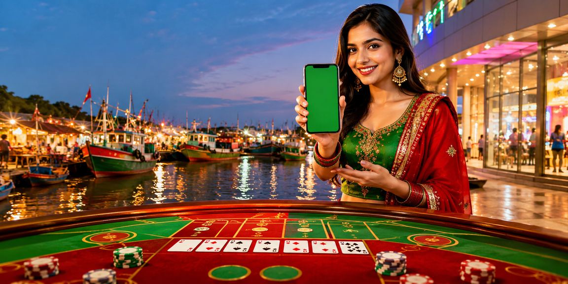 A bettor viewing the red-green odds board for Andar Bahar in Cox's Bazar