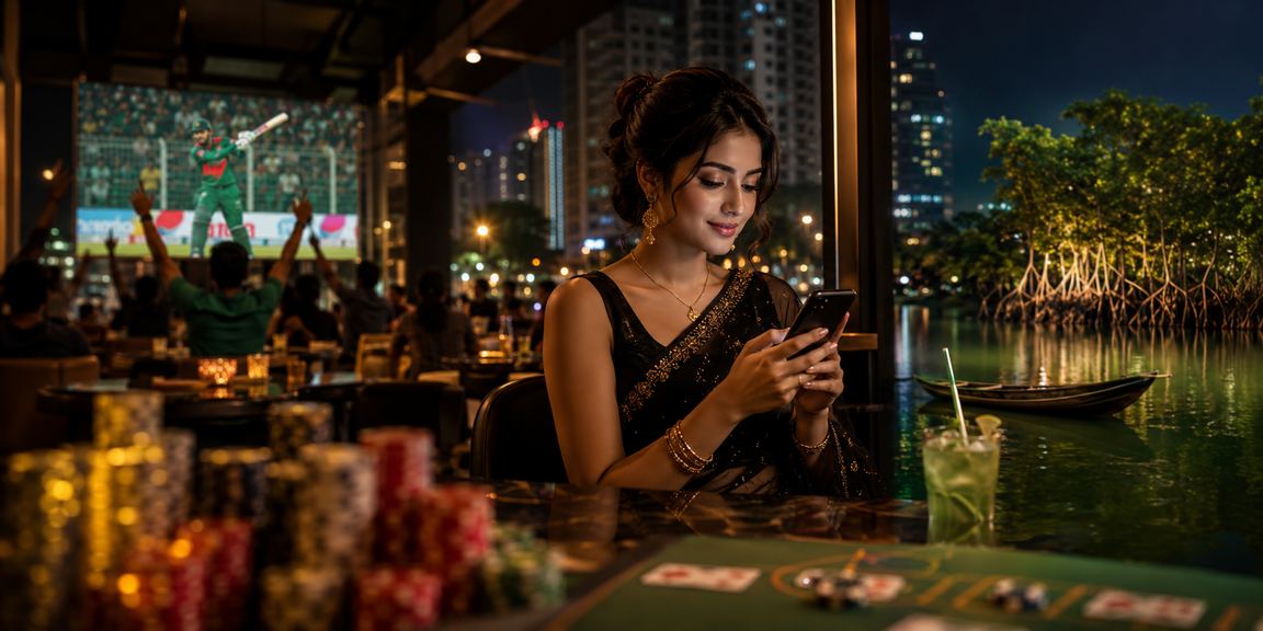 A betting enthusiast in Dhaka enjoying cricket betting on mobile
