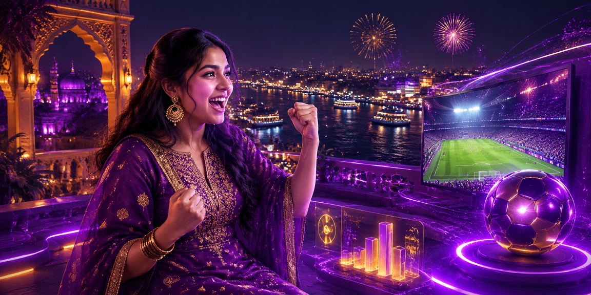 A user enjoying the 6400 platform deposit bonus under neon lights in Dhaka