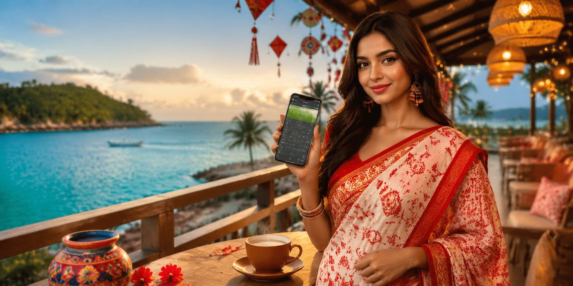 সেন্ট মার্টিনে পহেলা বৈশাখে একজন ব্যবহারকারী মোবাইলে 6400 ক্যাসিনো উপভোগ করছেন