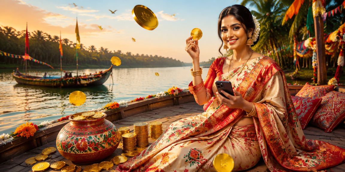সুন্দরবনের প্রাকৃতিক পরিবেশে ঐতিহ্যবাহী পোশাকে মোবাইলে ম্যাচ অডস দেখছেন একজন ব্যবহারকারী